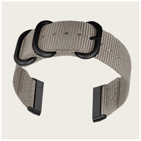 Cinturino In Tela Di Nylon Per Fitbit Versa 3/sense Black - Foto 4