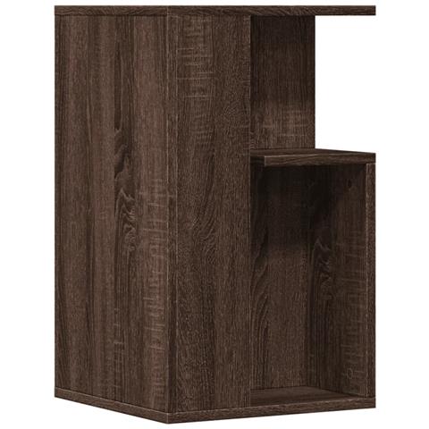 Lusso Casadino -  Tavolino Rovere Marrone 35x35x60 Cm In Legno Multistrato - Foto 1