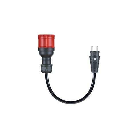 CH-04-30 prolunghe e multiple 0,3 m 1 presa (e) AC Interno Nero, Rosso - Foto 1