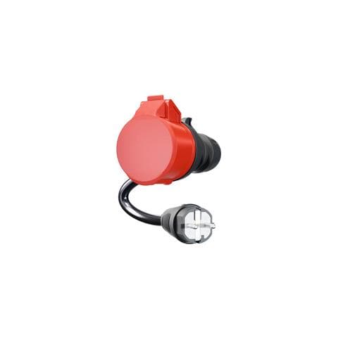 CH-04-30 prolunghe e multiple 0,3 m 1 presa (e) AC Interno Nero, Rosso - Foto 4