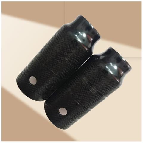 Pedane Per Mountain Bike - Poggiapiedi Per Bicicletta In Metallo Nero 50 Mm - Foto 2