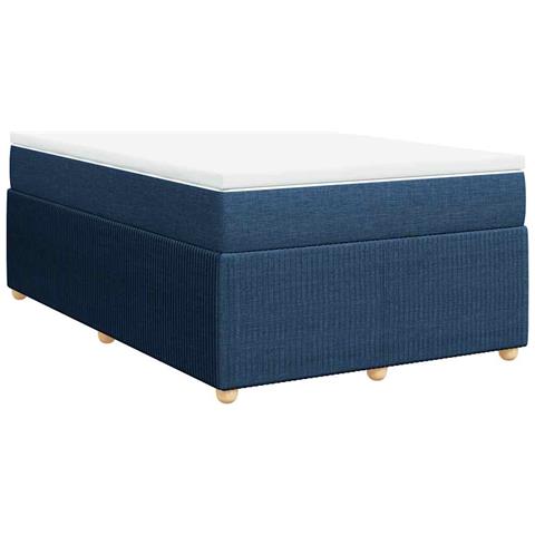 Giroletto a Molle con Materasso Blu 120x190 cm in Tessuto - Foto 1