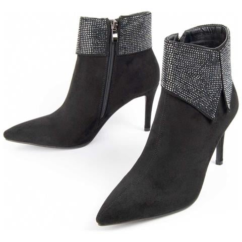 Stivale Con Tacco Botirey2 Nero Nero Materiale Sintetico E Tessile - Foto 1