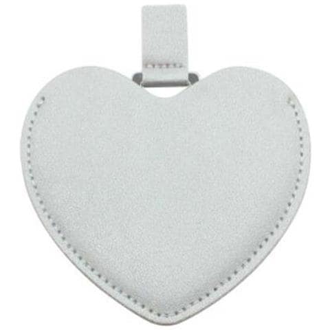 Specchio Compatto A Forma Di Cuore Irregolare In Acciaio Inossidabile E Pu Per Trucco E Regali Silver - Foto 1