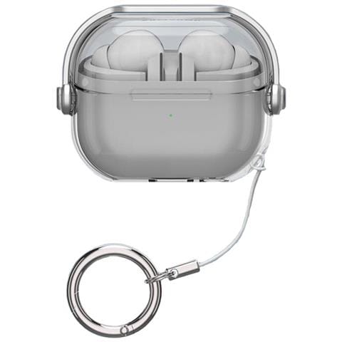 Custodia Protettiva Compatibile Con Samsung Galaxy Buds3/3 Pro - Guscio Trasparente In Pc Tpu Per Auricolari Transparent+black - Foto 1