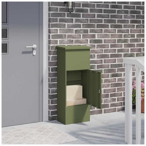 Cassetta per pacchi Oliver verde 44.5 x 29 x 110.5 cm Acciaio - Foto 2