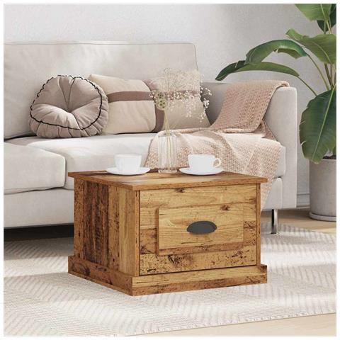 Tavolino da salotto with Drawer Legno vecchio 50 x 50 x 35 cm - Foto 2