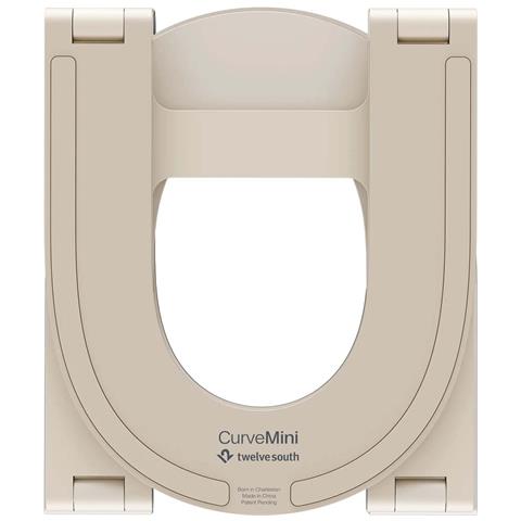 Supporto Per Scrivania Support Curve Mini Dune Pieghevole E Regolabile Per Tablet E Ipad, Argento - Foto 2