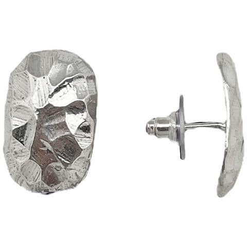 Ciondolo Ovale Martelle Placcato Argento - Foto 1