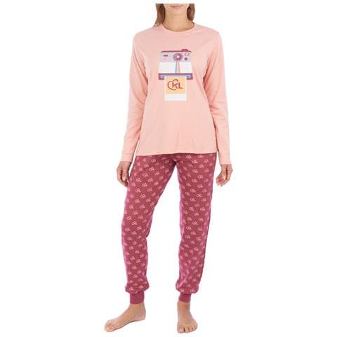 Pigiama Da Donna In Cotone A Maniche Lunghe Klp1 - Foto 1