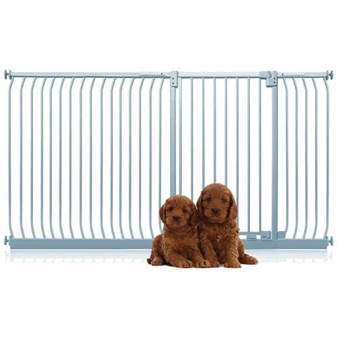 Bettacare Cancelletto Per Cani Elite Extra Alto, 207cm - 216cm, Grigio Opaco, Extra Alto Con 100cm Di Altezza - Foto 1