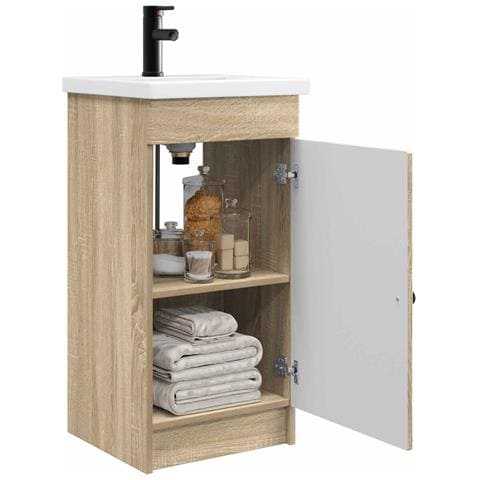Mobile da bagno con lavabo Rovere Sonoma 42 x 40 x 84,5 cm - Foto 2