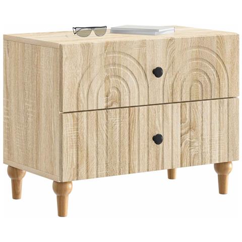 Armadio da Notte con cassetto Rovere Sonoma 62 x 34,5 x 48 cm - Foto 2