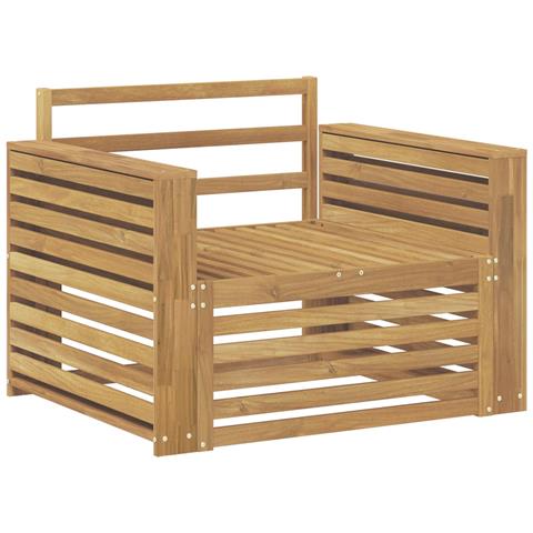 Divano da esterno Legno di Acacia Massello Bianco - Foto 1