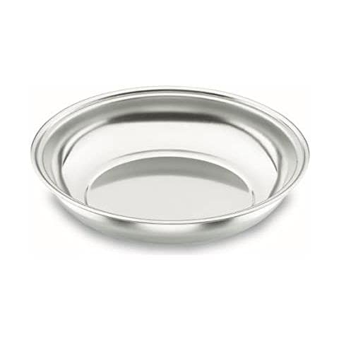 61122 - Piatto da campeggio profondo in acciaio inox. 18% CR. 22 cm - Foto 1