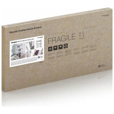 Stendibiancheria Elettrico Pieghevole in Alluminio e ABS, Grigio, 66 x 73 x 135 cm - Foto 8