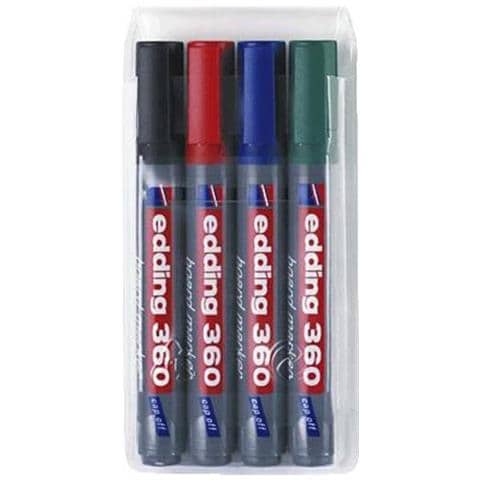 Marcatore Per Lavagna Bianca 360 Whiteboard Marker Nero, Blu, Rosso, Verde 4 Pz. - Foto 1