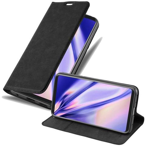 Cadorabo Custodia Compatibile Con Lg V30 In Nero Di Notte - Coperchio Protettiva Con Chiusura Magnetica, Funzione Stand E Tasca Per Le Carte - Foto 1