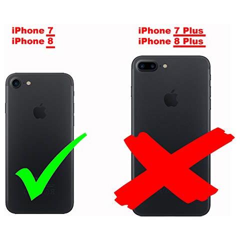 Catena Di Telefoni Cellulari Compatibile Con Apple Iphone 7 / 7s / 8 / Se 2020 In Camouflage - Coperchio Protettivo In Silicone Con Anelli D'oro, Cinturino In Corda E Custodia Staccabile - Foto 2