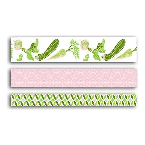 Oh My Green Set Di 3 masking, Washi Tape, Verde / rosa, 500 x 1 x 0,1 cm - Foto 2