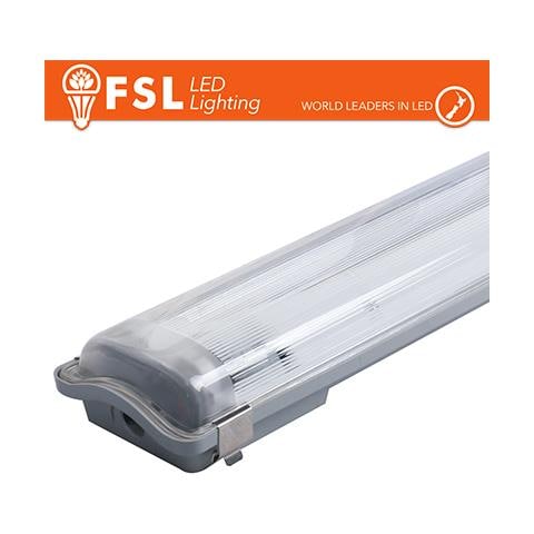 Plafo Stagna Porta Tubo T8 Ip65: 2 Tubo 120cm - Foto 1