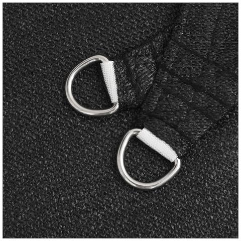 Vela Parasole 160 g / m² Nera 2,5x2,5x3,5 m in HDPE - Foto 6