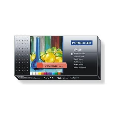 Soft-pastellkreide Karat, 12er Kartonetui Studioqualitt, Verwischbar, Bruchsicher, Papierumwickelt (2430 C12) - Foto 1