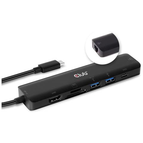 CSV-1592 replicatore di porte e docking station per notebook USB 3.0 (3.1 Gen 1) Type-C Nero - Foto 2