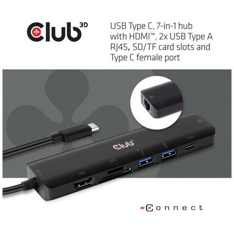 CSV-1592 replicatore di porte e docking station per notebook USB 3.0 (3.1 Gen 1) Type-C Nero - Foto 3