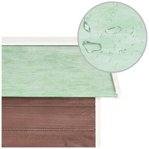 Casetta Per Tosaerba Robotizzato 72x87x50 Cm Mocca Bianca Abete - Foto 2