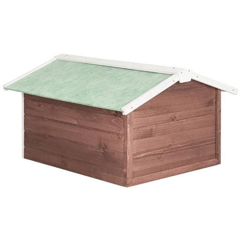 Casetta Per Tosaerba Robotizzato 72x87x50 Cm Mocca Bianca Abete - Foto 8