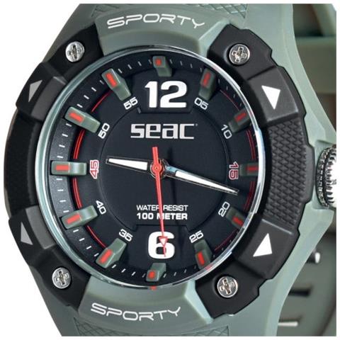 Seac Orologio Sporty Verde Militare Standard Gomma - Foto 2