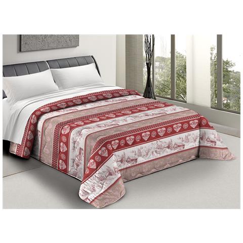 Trapunta Piumone Estiva Primaverile 100gr Scaldanotti Disegno Stelvio Rosso Singolo Stelvio - Foto 8