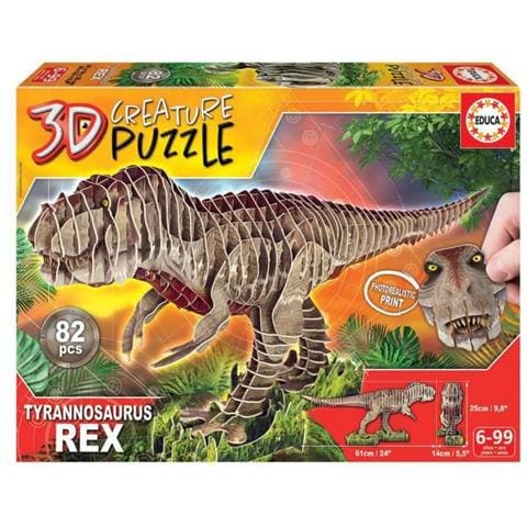 Puzzle - Puzzle 3d Creatura T-rex - Foto 1