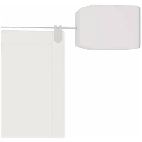 Paravento Verticale Bianco 140x600 cm Tessuto Oxford - Foto 2