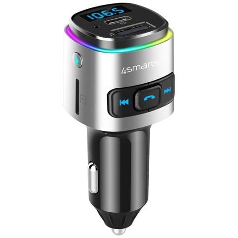 456201 trasmettitore FM Accendisigari Nero, Argento - Foto 1