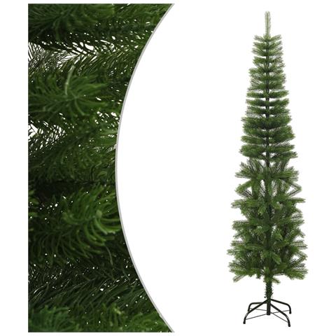 Albero Di Natale Artificiale Sottile Con Base 240 Cm Pe - Foto 1