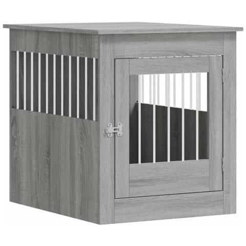 Gabbia Cani Arredamento Grigio Sonoma 64,5x80x71cm Multistrato - Foto 1