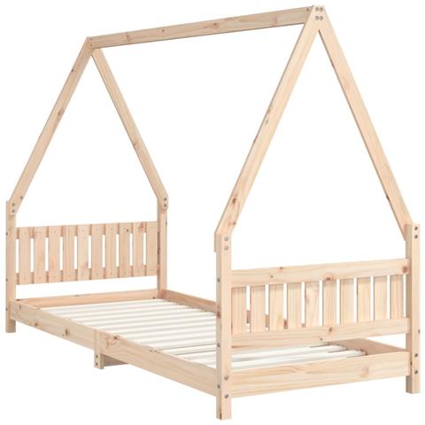 Giroletto per Bambini 80x200 cm in Legno Massello di Pino - Foto 3