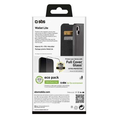 TEBKLITEIP1561K custodia per cellulare 15,5 cm (6.1"") Custodia a borsellino Nero per iPhone 15 Pro Max - Foto 3
