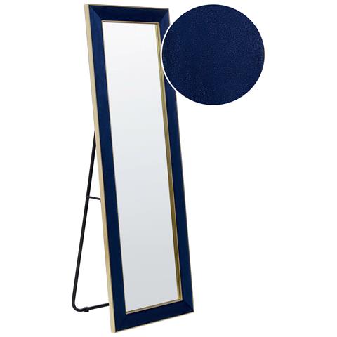 Specchio Da Terra Velluto Blu Marino E Oro 50 X 150 Cm Lautrec - Foto 2