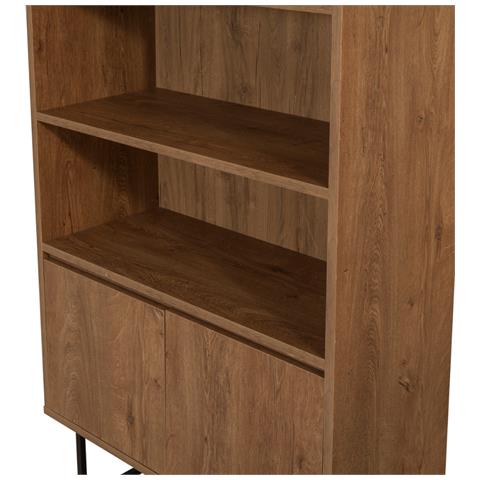 Libreria Industriale In Legno E Nero Baile - Foto 7