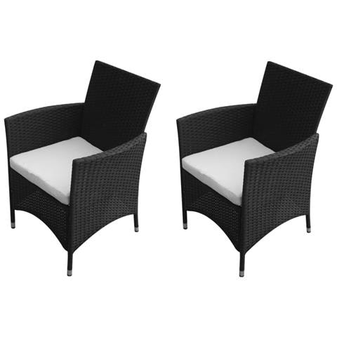 Salotto In Rattan Con Struttura Interna In Acciaio Due Poltrone E Tavolo Radical - Foto 8