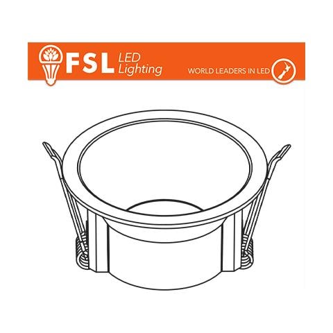Ghiera fissa TONDA - Alluminio verniciato a polvere, foro 75mm BIANCA - Foto 5