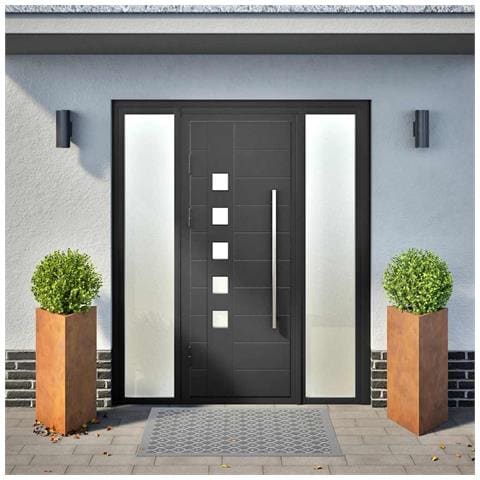 Fioriere da Giardino 2 pz Triangolari 40x40x75cm Acciaio Corten - Foto 2