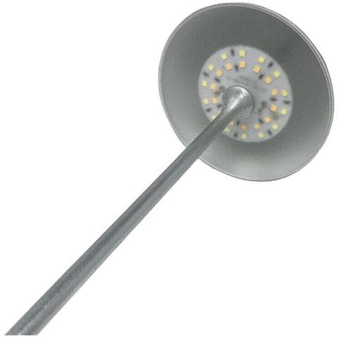 Lampada Ricaricabile Usb 10 W Luce Bianca Calda Naturale Lume Da Tavolo Grigio - Foto 2