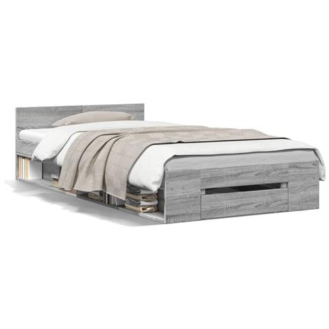 Giroletto Cassetto Grigio Sonoma 100x200 Cm Legno Multistrato - Foto 2