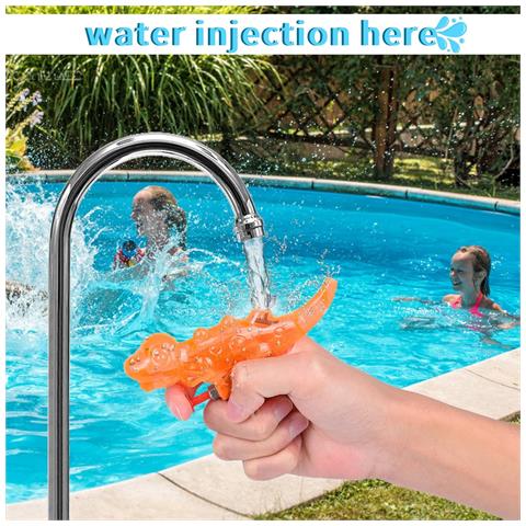 Set Di 10 Mini Pistole Ad Acqua Per Bambini Dinosauri - Foto 2