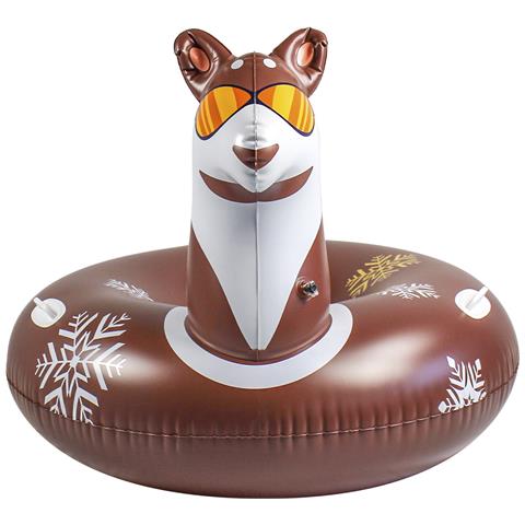 Tappetino Ibrido A Forma Di Cervo, Per Neve E Acqua. Con Maniglie. 117x87 Cm. 117x117x87 Cm. Colore Marrone - Foto 6