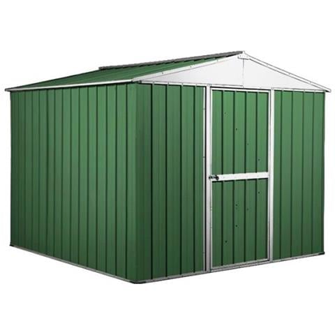 Box Porta Attrezzi Casetta In Acciaio Zincato 276x260cm X H2.12m - 110kg - 7,2mq - Verde - Foto 1